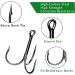 Drasry Fishing Treble Hooks Set for Saltwater Freshwater Size 1/0 to 16 High Carbon Steel Different Fish Hook 50pcs/Box Black #6 to #1/0 Large - Buy Online on GoSupps.com
