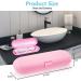 Uraqt Pink Frosted Travel Case for Electric Toothbrush - Essentials for 1 Handpiece & 2 Brushes | Durable Plastic Replacement Etui - Buy Online on GoSupps.com
