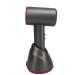 Hair Dryer Narrow Nozzle Cordless Hair Dryer 3 Levels Airflow Rechargeable Gray with Fixed Base for RV (US Plug)