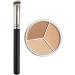 Tri-Color Concealer - Moisturizing & Long-lasting 3 Colors Concealer Contour Palette Cream Concealer Contour And Brighten 3 In 1 Conceals Dark Circles Blemish Waterproof Travel Size Makeup Pallet (A)