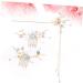 FRCOLOR 3 Sets Women Hair Accessories Pearl Hair Pin Wedding Headpiece for Bride Womens Accessories Hair Barrettes for Women Crystal Hair Comb Red Flower Hair Comb Tiara Combination Hanfu - Buy Online on GoSupps.com