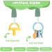 Vicloon Baby Dummy Clips 3 Pcs - BPA Free Soother Pacifier Chain Holder Clips for Boys and Girls - Teether Toy or Soothie - Green/Gray/Beige - Buy Online on GoSupps.com