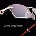 Buy CAOXN Fashionable Rimless Reading Glasses for Men & Women - High-End Handmade +1.00 Strength | Stylish & Comfortable - Buy Online on GoSupps.com