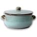 Col Terracotta Pan with Lid Artisan Saucepan Terre Antiche Turquoise Saucepan Diameter 27 cm Turquoise Ancient Lands 27 cm - Buy Online on GoSupps.com