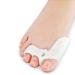ENPAP Toe Separator Socks Gel Separators Non-Slip Hammer Straightener Big Protector for Men Women Corrector Foot Pain Relief Silicone Spacers Wear in Shoes