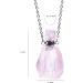 YGLINE Rose Quartz Essential Oil Diffuser Pendant Necklace | Natural Healing Stone Jewelry for Aromatherapy - Buy Online on GoSupps.com