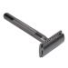 Double Edge Safety Razor for Men - Portable Zinc Alloy Brass Handle Shaving Razor | Perfect Birthday Gift | Home Salon Essential (Black) - Buy Online on GoSupps.com
