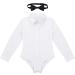 iiniim Boys Latin Salsa Ballroom Dance Leotard Shirt Top with Shorts - White 8 - Buy Online on GoSupps.com