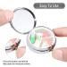 Compact 3-Compartment Pill Box Organizer for Travel | Mini Pill Case for Vitamins & Medicines - Angel Design - Buy Online on GoSupps.com