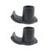 NUOYAQI 2/4 Pcs Universal Walker Ski Glides Heavy Duty Walker Feet Replacement Glides Caps for Folding Walker Easy to Install 2 black