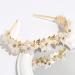 TQUXNGA Delicate Leaf Shape Hair Hoop Baroques Style Girl Woman Taking Photo Headbands Wedding Party Pearl Leaf Shape Headbands - Buy Online on GoSupps.com