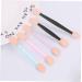 MUSISALY 50 Pcs Makeup Tools Eyeshadow Makeup Brushes Makeup Application Double Head Eyeshadow Brushes Black Size 1 Black - Buy Online on GoSupps.com