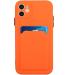 Buy Tivenfezk Nadoli Ultra Thin iPhone 15 Plus Silicone Case - Shockproof Scratch-Resistant Wallet Design with Credit Card Holder in Orange International Shipping Available - Buy Online on GoSupps.com