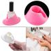 SUKPSY 4 Pcs Soft Rubber Nail Polish Bottle Holder - Anti-Spill Stand for Manicure Display - Buy Online on GoSupps.com