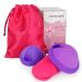 Foreverup menstrual disc menstrual cup made of silicone menstrual disc for sports and swimming alternative to soft tampons (purple s+l)