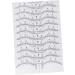 DRESSOOS Scale Ruler 10pcs Set Eyebrow Shaper Kit Eyebrow Template Eyebrow Ruler Makeup Ruler Eyebrow Stickers Make up - Buy Online on GoSupps.com