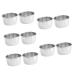 OUNONA 10 Pcs Steak Sauce Cups Seasoning Dishes BBQ Sauce Bowls Stainless Ramekins Dipping Sauce Cups Salsa Bowls Ramekin Cups Indoor BBQ Household Products Salad Dressing Stainless Steel 5.5X5.5CMx5pcs Silverx5pcs