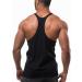 YeeHoo Men's Gym Stringer Tank Top Sleeveless Fitness Bodybuilding Tee - Black | Large - Buy Online on GoSupps.com
