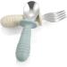 Pandaear 4 Set Baby Cutlery | BPA-Free Children's Silicone & Stainless Steel Utensils | Anti-Choke Design for 1 Year+ Kids - Buy Online on GoSupps.com