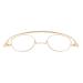 NYASAA Stylish Metal Frame Reading Glasses for Women Lightweight Blue Light Bloking Anti Fatigue Computer Readers 3.00x Gold