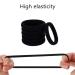 24 Large Cotton Stretch Hair Ties - Black Ponytail Holders for Curly & Thick Hair | Durable & Soft Hair Bands - Buy Online on GoSupps.com
