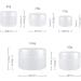 Tianzd 24-Piece 20ml White Plastic Empty Cream Can Set with Lids & Spatulas - Ideal Cosmetic Containers for International Shipping - Buy Online on GoSupps.com
