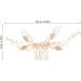 ifundom Hair piece side hair comb Miss crystal headgear elegant bridal headpiece grace hair hair wedding decor hair accessories for women hair accessories hairpin Metal modeling leaf - Buy Online on GoSupps.com