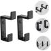 OSALADI 2pcs Up and Down Double Hook 2 Metal Clothes Home Storage Hook Towel Rack Double Fork 8.7x3cm Black - Buy Online on GoSupps.com