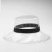 Clear Waterproof Bucket Hat Women Sun Visor | Transparent Plastic Wide Brim Rain Cap Fashion | Black One Size - Buy Online on GoSupps.com