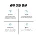 Pure for Men Lavender & Activated Charcoal Soap Bars - 3 Pack (3.6 oz each) | Vegan Cleanser for Hydration & Odor Elimination - Buy Online on GoSupps.com