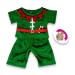 Build Your Bears Wardrobe Teddy Bear Clothes Christmas Elf Pyjamas Boy | Girl Bears (Green)