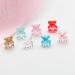 200pack Cute AB Bear Nail Art Decorations Gummy Bear Nail Crystal Bear Beads DIY Crafting Bear Crystal Charm Small gray - Buy Online on GoSupps.com