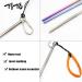 TiTo 14'' Titanium Scuba Diving Lobster Tickle Pointer Stick with Measurement & Lanyard - Titanium Color - Buy Online on GoSupps.com