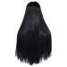 Buy Ladies Long Black Wig - Straight & Curly Brazilian Party Hair for 50s-80s Styles - International Shipping Available - Buy Online on GoSupps.com