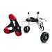 Dog Wheelchair Pet Wheelchair for Handicapped Lightweight Adjustable Wheelchair for Back Legs for Small Medium Large 2-Wheel Red XS(Widened)