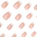 Foccna Square Press On Nails - Medium Pearl White Acrylic French Nail Set - 24 Glossy Artificial Nails for Women & Girls - Buy Online on GoSupps.com