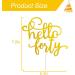 GotGala Glitter Hello Forty Cake Topper 40th Birthday Cake Topper for Birthday Wedding Anniversary Party Decorations (Gold) - Buy Online on GoSupps.com
