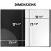 Dunwell 11x17 Binder with Sleeves - (Black)  Art Portfolio Folder 11 x 17  Large Folder with Clear Sheet Protectors  24-Pocket Displays 48 Pages 17x11 Posters  Kids Artwork Organizer  Archival Quality Vertical Black - Buy Online on GoSupps.com
