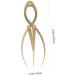 Hemoton 1pc Eyebrow Positioning Ruler Brow Mapping with Ruler Eyebrow Ruler Printable Appliance Gold Alloy 16.5x5.4cm Golden - Buy Online on GoSupps.com