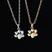 Ushob Paw Print Pendant Necklace - Dog & Cat Paw Prints Jewelry - Perfect Gift for Women & Girls (Golden) - Buy Online on GoSupps.com
