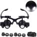 Headband Magnifier Head MountLighted Magnifying Glasses New Headband Head-Worn Glasses Magnifier 10X 15X 20X 25X LED Jeweler Watch Repair Magnifying Eye Glass Loupe Binocular Magnifier for Jewelry - Buy Online on GoSupps.com
