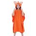 COOKY.D Unisex Baby Girls Boys Poncho Bath Towel Hooded Bath Robe for 0-6 Years Old 70 x 70cm Orange Fox Orange-fox