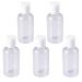 minkissy 15Pcs 2.5oz/75ml PET Plastic Bottles Transparent Empty Refillable Bottles With Press Cap for Shampoo Lotions Cleaning Supplies