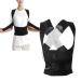 Back support belt Radio containable keeping belt back correction back support belt back smoothing correction Camelback correction correctional spine correction (L)