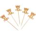 Leadigol 40PCS Bear Cupcake Toppers Bear Cake Toppers Birthday Party Decoration Bear Theme Cupcake Toppers for Wedding Birthday Party Supplies - Buy Online on GoSupps.com