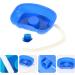 ToddMomy Shampoo Basin for Bed Hair Washing | Retractable Hose & Plastic Compartment - Ideal for Disabled Pregnant Women Seniors & Kids - Blue - Buy Online on GoSupps.com
