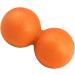 Minkissy Double Lacrosse Ball - Acupressure Peanut Massage Ball for Muscle Relief & Mobility - Medium Orange - Buy Online on GoSupps.com