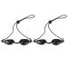 Protective Glasses 2pcs Lightweight Reduction Black IPL Eye Protection Goggle Relieves Eye Strain for Beauty Salon