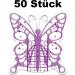 50-Piece Self-Adhesive Silver Purple Butterfly Stencils for Nail Art | International Shipping - Buy Online on GoSupps.com