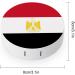 Egypt Flag Cute Contact Lens Case - Portable Round Storage Box Kit with Mirror for Travel & Daily Use - Buy Online on GoSupps.com